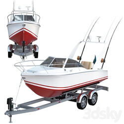 Pleasure fishing boat 