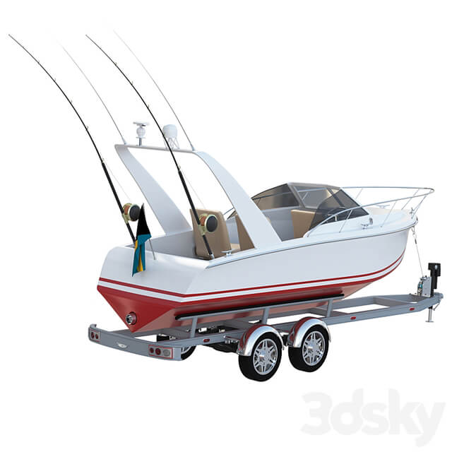 Pleasure fishing boat