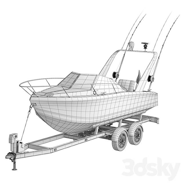 Pleasure fishing boat