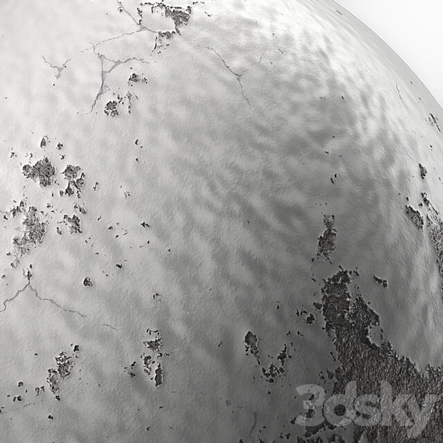 Plaster Materials 29 Painted Wall By Bricks, sbsar | Pbr | 4k | seamless