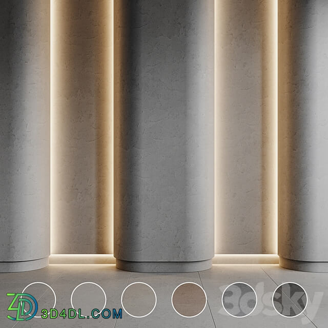 concrete set | decorative plaster | 2
