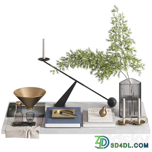 Decorative set by MENU SPACE with pine branches