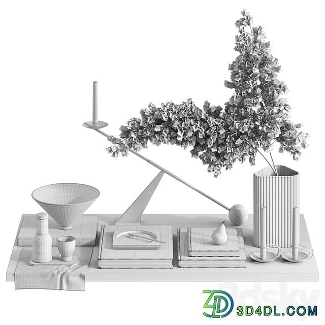 Decorative set by MENU SPACE with pine branches