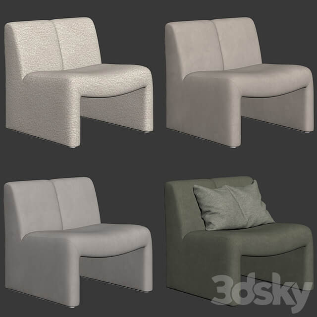 Macintosh armchair in boucle by Eichholtz