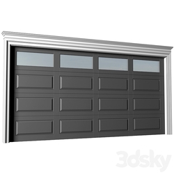 Automatic Garage Doors in classic style.Garage Doors.Traditional Automatic Wood Garage Doors.Entrance modern Gates 