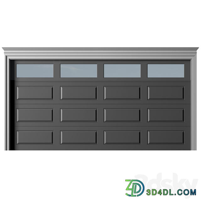 Automatic Garage Doors in classic style.Garage Doors.Traditional Automatic Wood Garage Doors.Entrance modern Gates