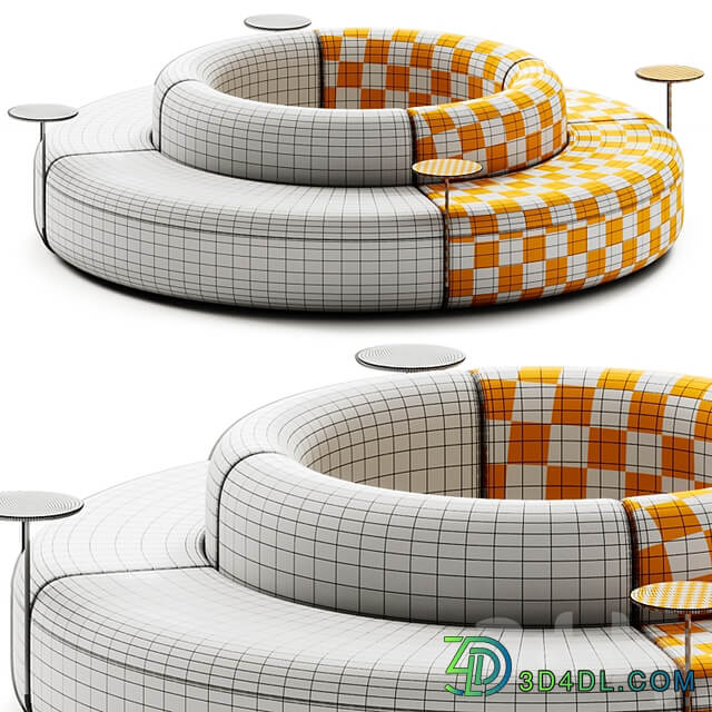 ARTIKO Sectional modular fabric sofa AT 20 by MDD
