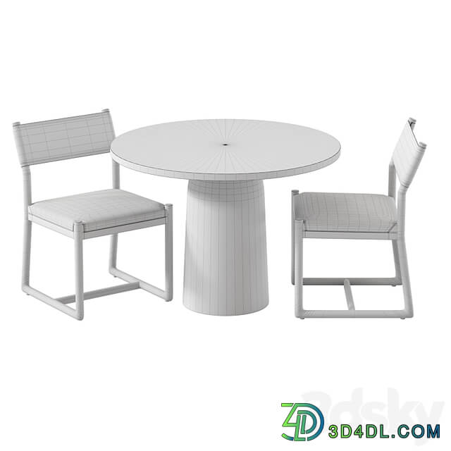 Outdoor furniture table and chairs for garden patio cafe Bilson outoor