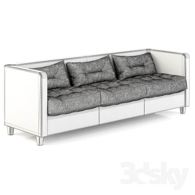 Restoration Hardware Shelter Arm Upholstered Sofa