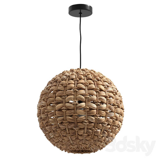 Woven Pendant Lamp Brown SIWAZE