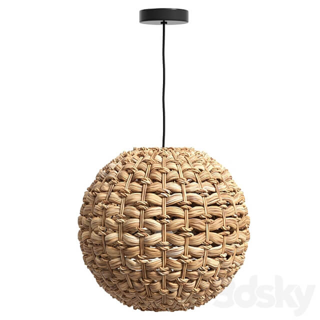 Woven Pendant Lamp Brown SIWAZE