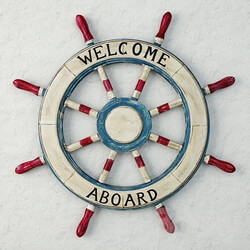 Other decorative objects Wood Wheel Wall Decor 