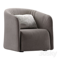 Logos Armchair By Natuzzi 