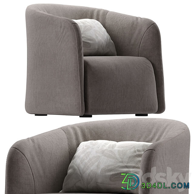 Logos Armchair By Natuzzi