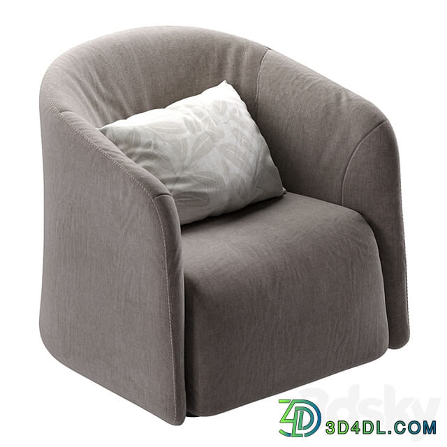 Logos Armchair By Natuzzi