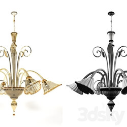 Chandelier San Marco 6 l factory Voltolina. Pendant light 3D Models 
