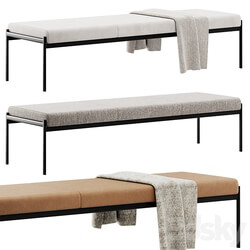 Triple bench Kiki by Artek 