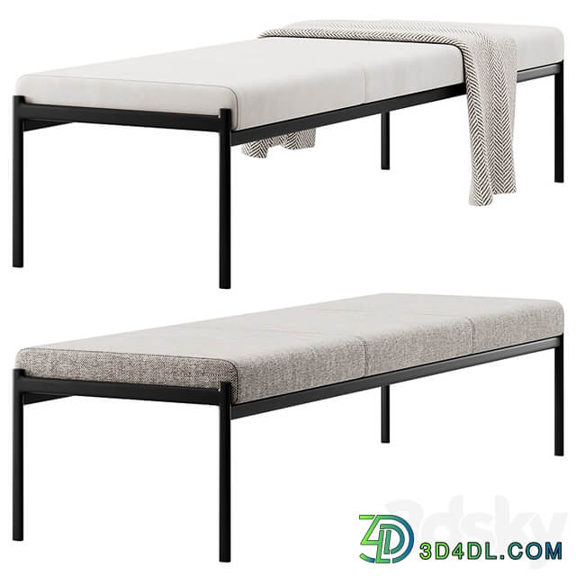 Triple bench Kiki by Artek