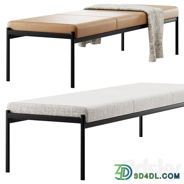 Triple bench Kiki by Artek