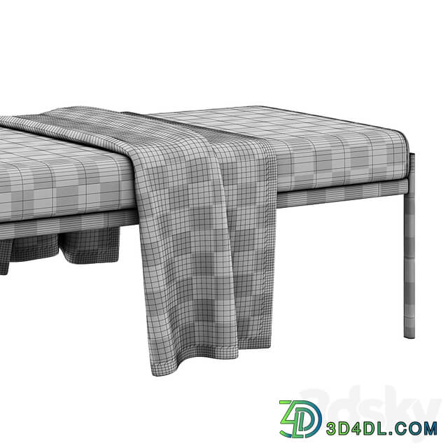Triple bench Kiki by Artek