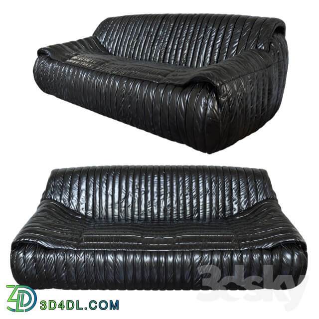 Exclusive amp Organic 1970s Leather Sofa by Cinna France