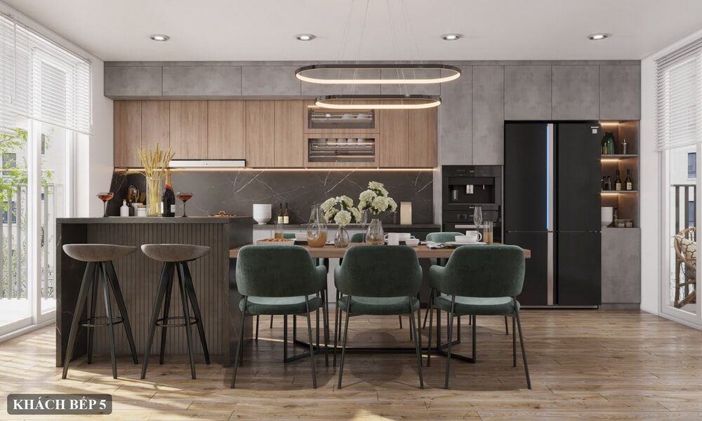  3D Kitchen Room Interior By Hien