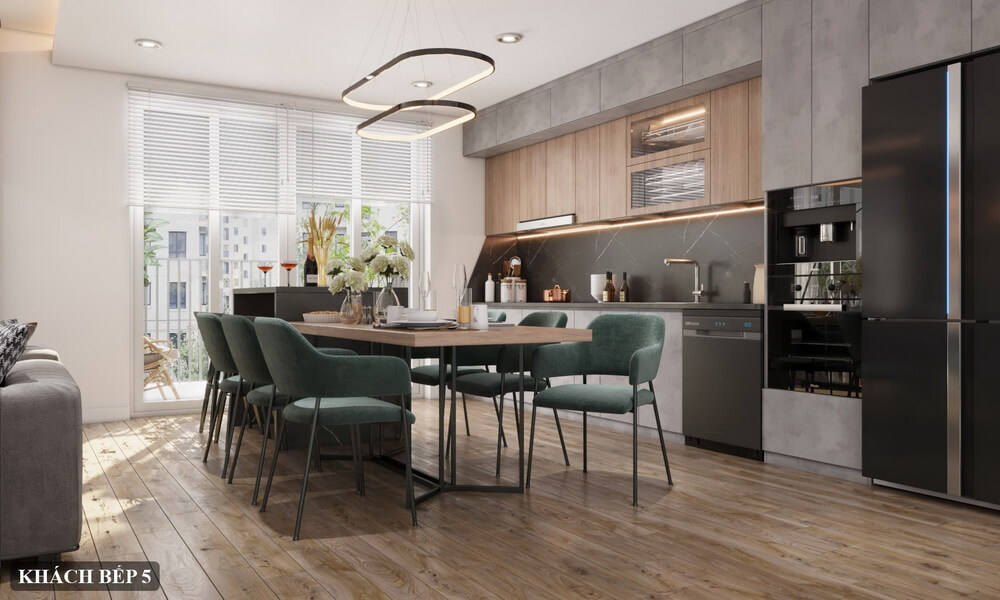  3D Kitchen Room Interior By Hien