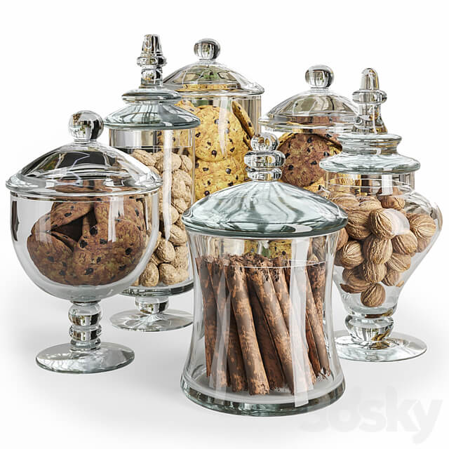 Set of sweets in a cafe or kitchen