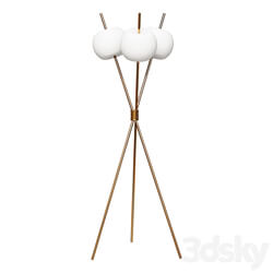 Floor lamp Designer floor lamp Kushi by KUNDALINI (bronze) 