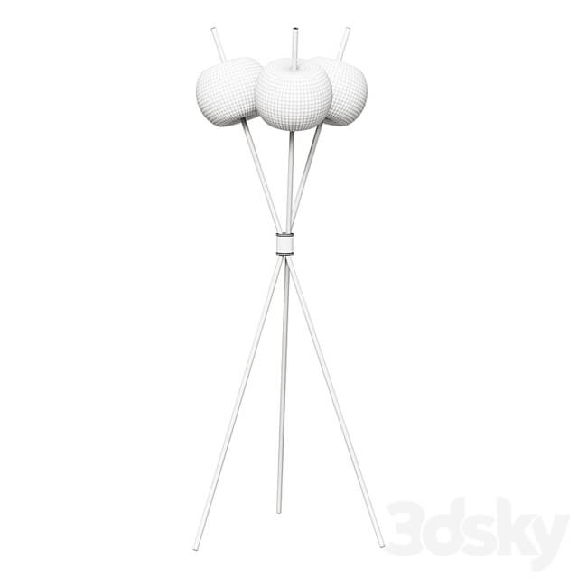 Floor lamp Designer floor lamp Kushi by KUNDALINI (bronze)
