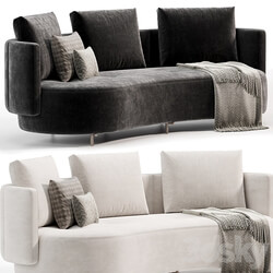 TORII BOLD Curved Sofa by Minotti 