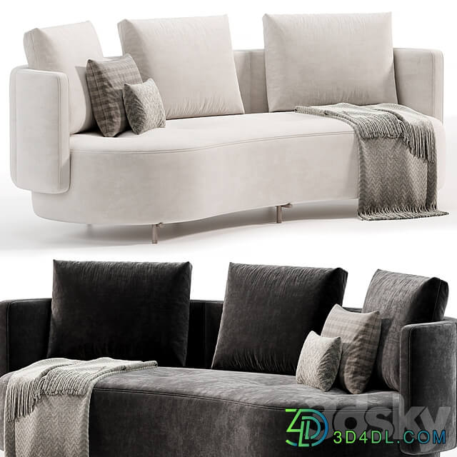 TORII BOLD Curved Sofa by Minotti