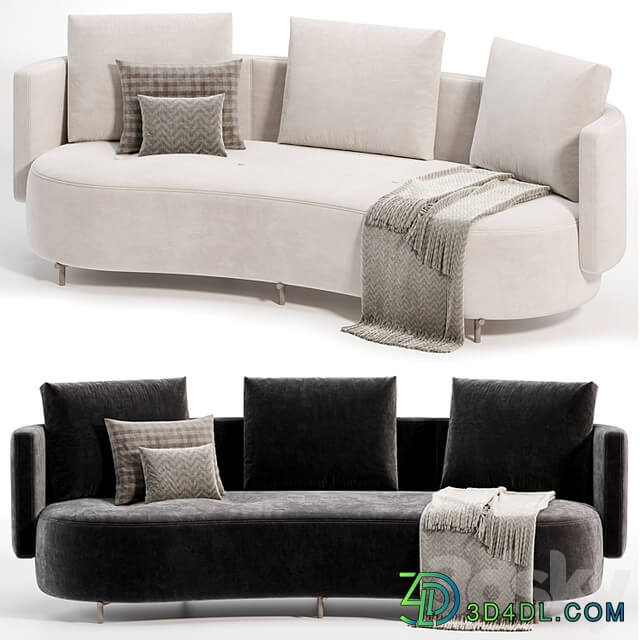 TORII BOLD Curved Sofa by Minotti