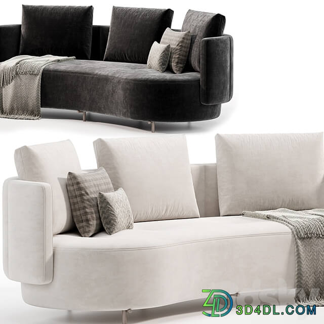 TORII BOLD Curved Sofa by Minotti
