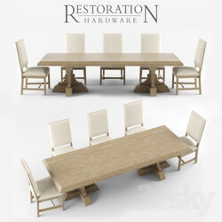 Table Chair 17TH C. FRENCH BASTIDE OAK RECTANGULAR DINING TABLE 