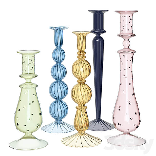 Decorative set with candles