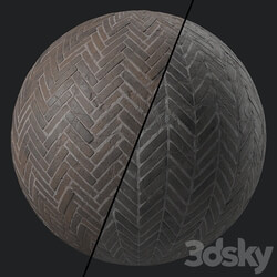 Pavement Materials 46 HerringBone Stone Paving | Sbsar Pbr 4k Seamless 