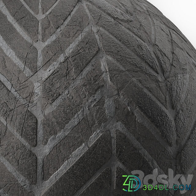 Pavement Materials 46 HerringBone Stone Paving | Sbsar Pbr 4k Seamless