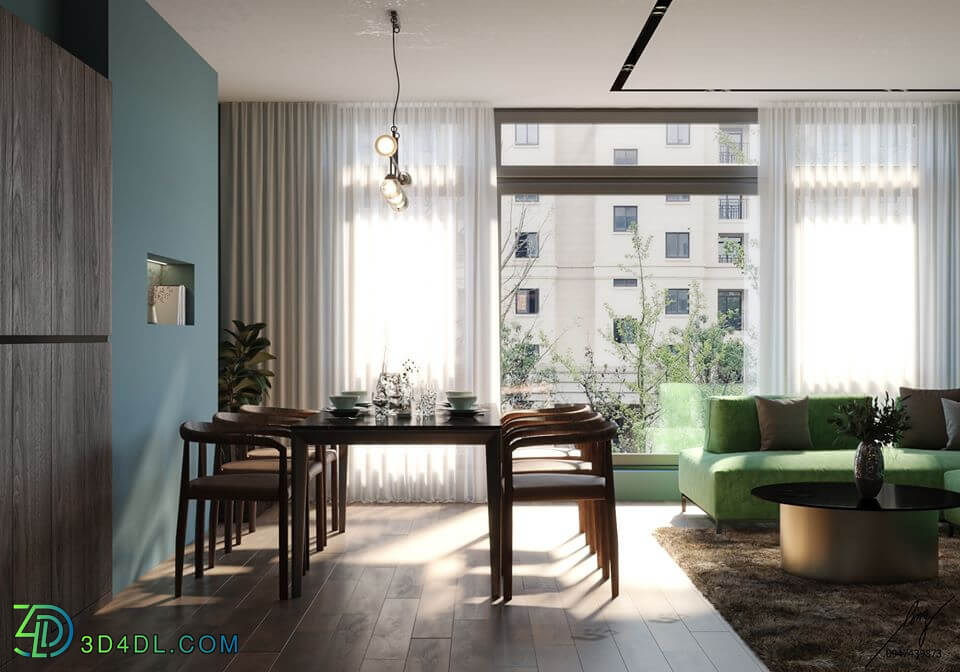 3D Interior Scene File 3dsmax Model Livingroom 377 By NguyenXuanLong