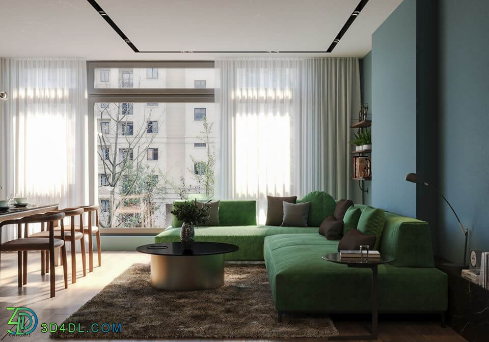 3D Interior Scene File 3dsmax Model Livingroom 377 By NguyenXuanLong