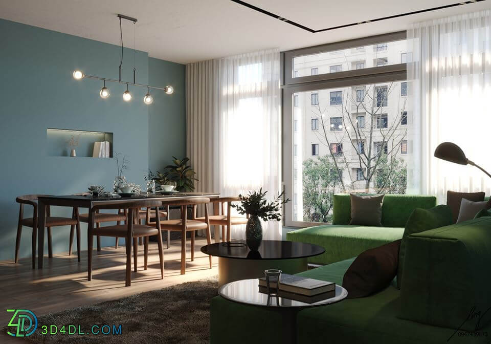 3D Interior Scene File 3dsmax Model Livingroom 377 By NguyenXuanLong