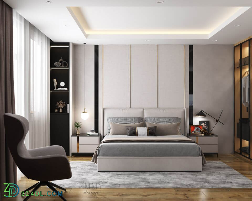 3D Interior Scenes File 3dsmax Model Bedroom 312 By My Huynh