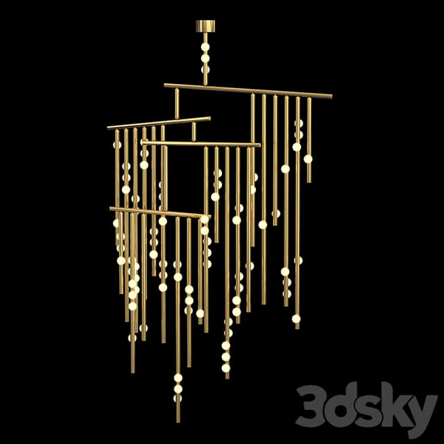 76 bulb Drop System Chandelier