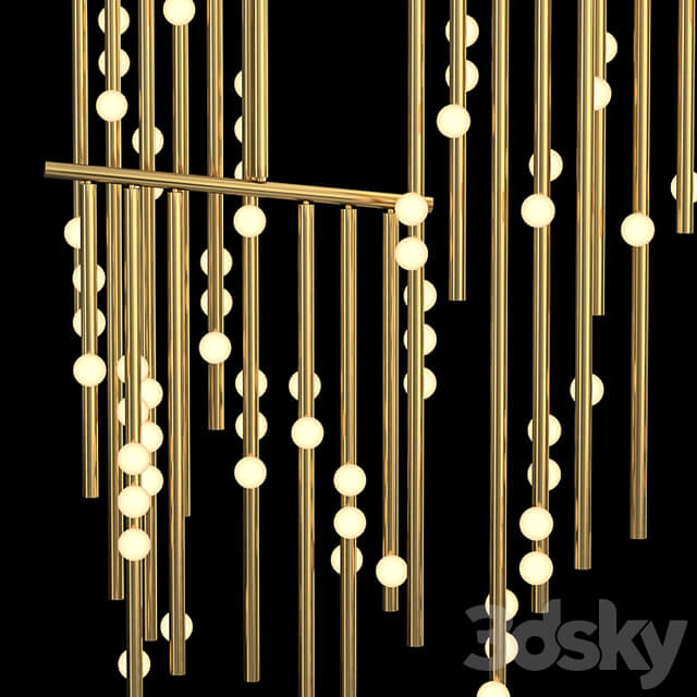 76 bulb Drop System Chandelier