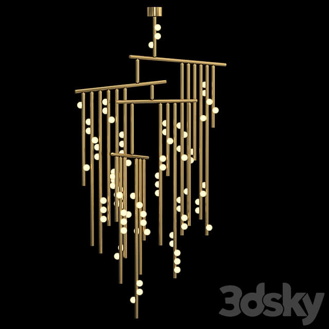 76 bulb Drop System Chandelier
