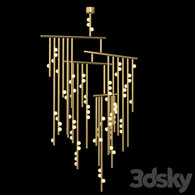76 bulb Drop System Chandelier