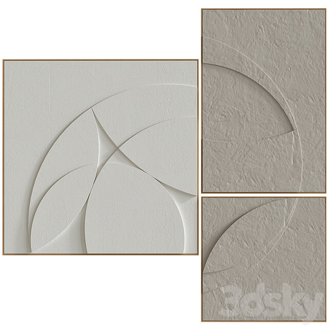 Decorative set of art paintings #54
