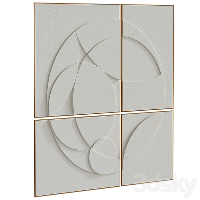 Decorative set of art paintings #54