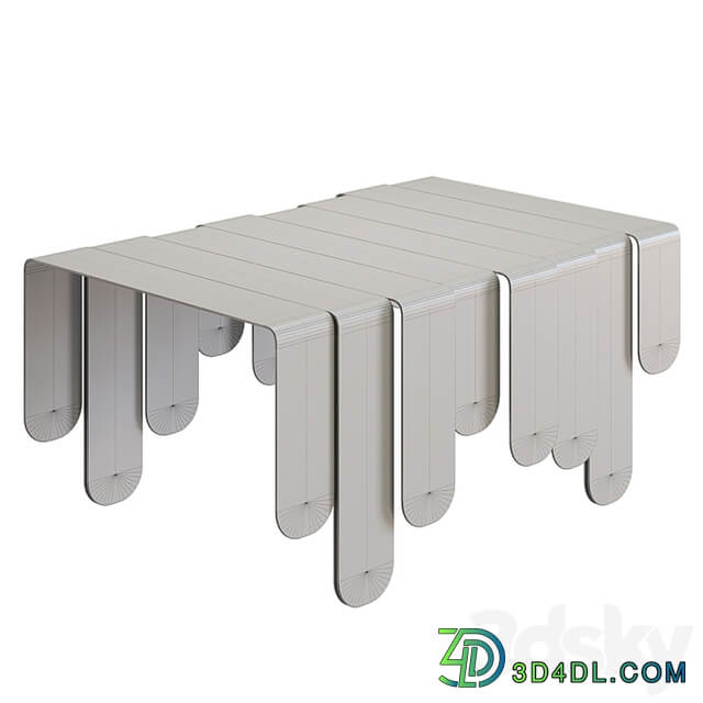 Brass coffee table XILO by DE CASTELLI