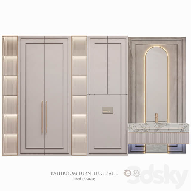 Bathroom furniture set 57